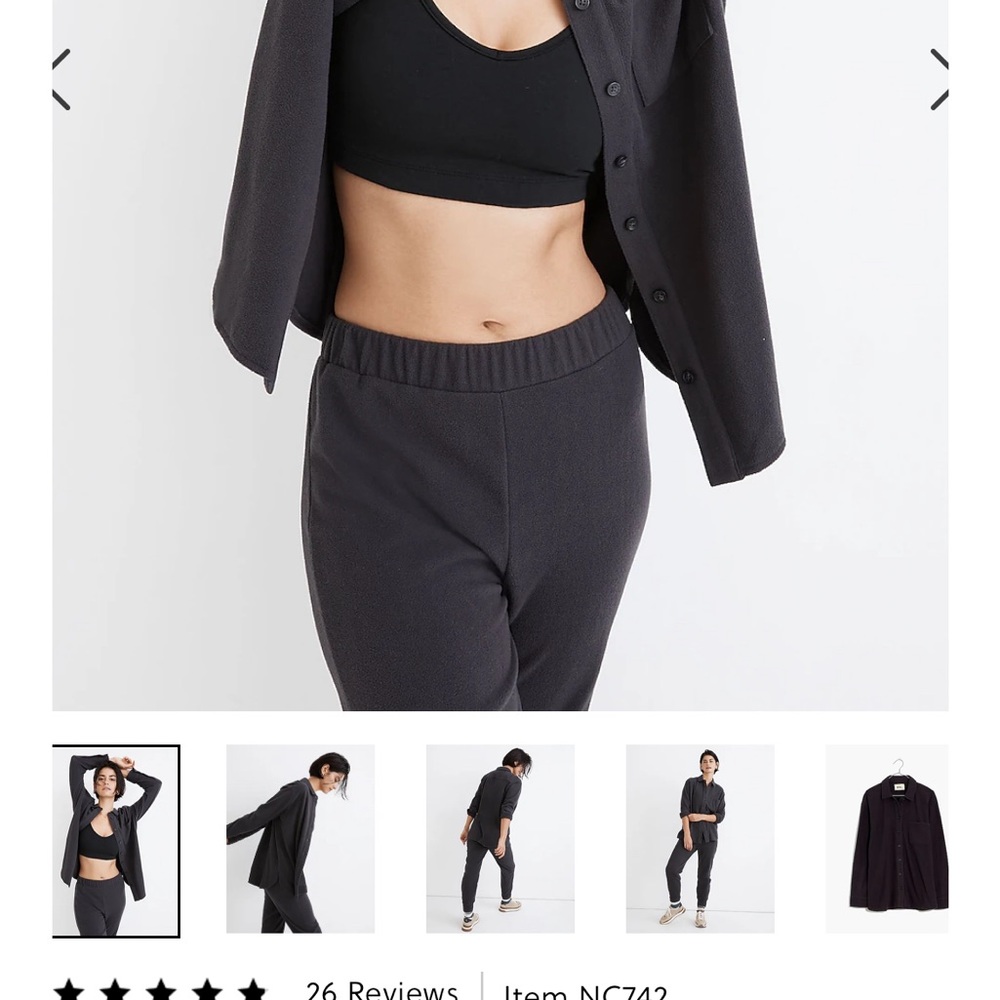 Madewell MWL Fleecelayer Shirt-Jacket